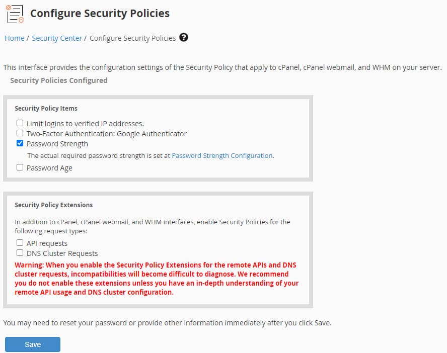 Configure Security Policies (Güvenlik İlkelerini Yapılandır)