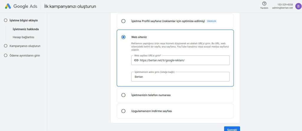 Google Ads - İlk Kampanyanızı Oluşturun