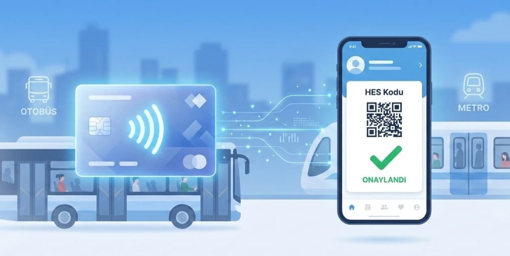 Kredi ve banka kartına HES kodu tanımlama adımları – temassız kart ile toplu taşımada HES doğrulama